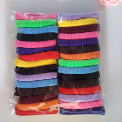 9cm Extra Large High Elastic Color Hair Band Seamless Super Soft Rubber Band Crane Machine Clip Doll Drawstring 30 Pieces