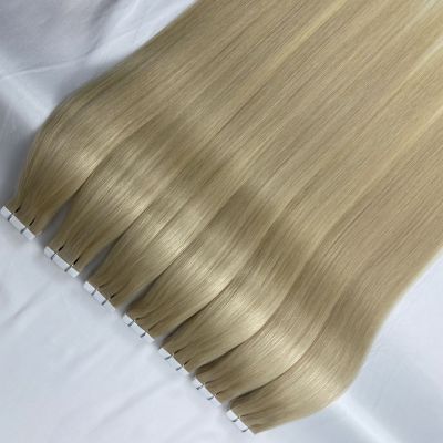 High-End Human Hair Color Pu One-Piece Hair Extension European and American Hot Able to Be Permed and Dyed