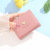 Women's Wallet Tri-Fold Coin Purse Clip Wallet Short Small Love Korean Wallet Multi-Function