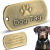In Stock Pet Dog Tag New Retro Footprints Dog Tag ID Pet Sundries Pendant Laser Sculpture ID Tag