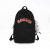 Korean Style Trendy Women's College Students Bag Simple Retro Alphabet Japanese Junior High School High School Large Capacity Backpack Women's Backpack