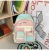 2022 New Fresh Girl Korean Style High School Primary School Student Grade Three to Six Backpack Contrast Color Large Capacity