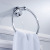Chrome-Plated round Chassis Single Rod Bathroom Hardware Pendant Toilet Paper Holder Towel Ring Robe Hook Four-Piece Set A68-41