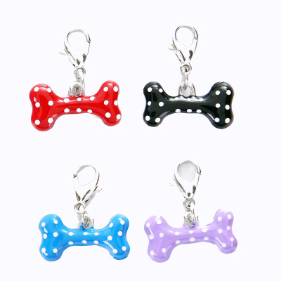 Pet Collar Ornaments New Manufacturers Supply 3D Bone Pendant Pet Supplies Dog Necklace Accessories Cat Ornament