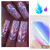 Cross-Border Nail Flame Stickers Laser Magic Color Flame Nail Sticker with Adhesive Tape 16 Color Set