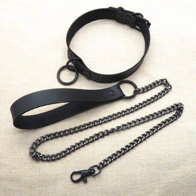 Dananshu Drag Chain Slave Dog Leash Collar Male and Female Dog Slave Belt Couple Nightclub Necklace Chain Trendy Jewelry