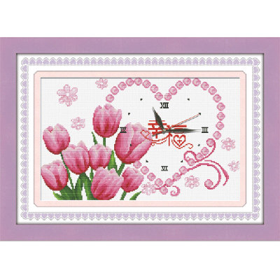 Embroidery Cross Stitch Printing Package Fabric DIY Material Living Room Crafts New Wholesale Happiness Companion