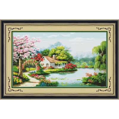 New Fabric Craft Printed Cross Stitch Factory Direct Sales Home of Love G0609