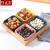 High Temperature Fired Nordic Ceramic Snack Grid Ins Creative Ceramic Dinner Plate Bread Plate Dish Baking at Home Plate