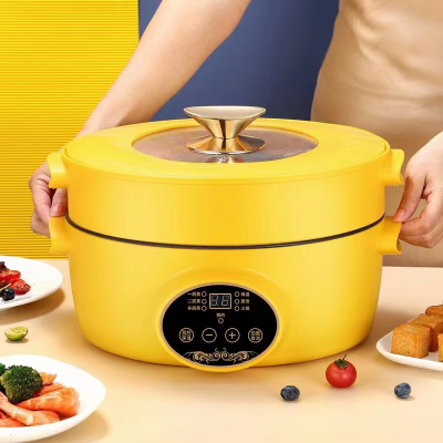 5l Large Capacity Smart Home Electric Caldron Multi-Functional Cooking Noodle Pot Small Cooking Pot Electric Steamer