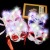 Trending on TikTok Half Face Cat Mask Japanese Fox Fox Fox Cat Dark Children Tiger Mask Luminous Stall