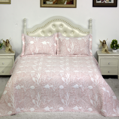 Foreign Trade Wholesale Summer Blanket Two-Side Jacquard Quilt Three-Piece Airable Cover Bedding