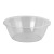 A47-48 Transparent round Bathroom Washbasin Pet Stackable Plastic Washbasin School Bedroom Toiletries Basin