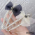 Bow Pearl Grace Updo Hair Claw Duckbill Clip Summer Women's Shark Clip High-Grade Simple All-Match Hair Accessories