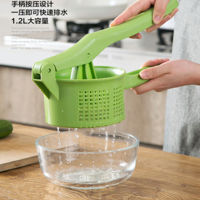 Vegetable Stuffing Water Squeezer Kitchen Manual Draining Vegetable Pressing Gadget Household Vegetable Stuffing Dehyddraing Machine Squeeze Dehydrater