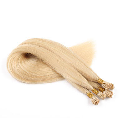 Europe And America. White Real Person Hair Body Weave Wig Hair Extension Virgin Remy I Tip Hair
