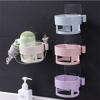 Seamless Hair Dryer Rack Hair Dryer Holder Toilet Bathroom Storage Wall Storage Hair Dryer Holder Wholesale