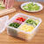 Large Four-Grid Chopped Green Onion Crisper with Lid Kitchen Onion Ginger Garlic Storage Fruit Storage Box Refrigerator Storage Box