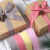 Plaid Ribbon Silk Ribbon Cake Baking Decorative Band Bow Material Vintage Polyester Colorful Ribbon Satin Ribbon Wholesale