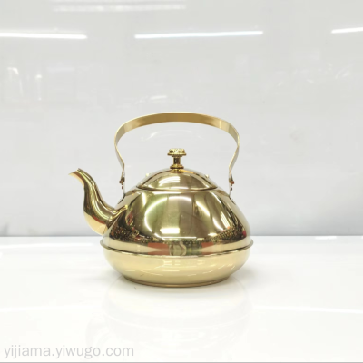 Golden Stainless Steel Ruyi Tea Kettle Teapot Kettle Water Pitcher