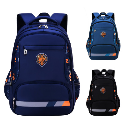 Factory Direct Sales Wholesale New Children's Leisure Schoolbag Lightweight Breathable Large Capacity Backpack for Primary and Secondary School Boys