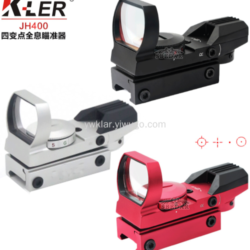 one piece dropshipping red and green point holographic speed aiming four variable points l-type holographic telescopic sight