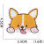 Spot Amazon New Embroidered Cloth Stickers Puppy Patch Ironing Computer Embroidery Chapter Dog Paw Cute Corgi