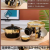 Ceramic Stockpot Casserole Soup Bowl Soup Spoon Colored Glaze Golden Edge Double-Ear Bowl Rice Bowl Spot
