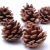 6 Pcs/Pack 6cm Christmas Pine Cone Pendant Ornaments Christmas Tree Decoration Pendant Natural Primary Color Wooden Pine Cones