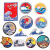 Spot Amazon HAILANG Cloth Sticker Mountain and River Pictures Embroidery Patch Ironing Badge Cartoon Embroidery Glacier Patch