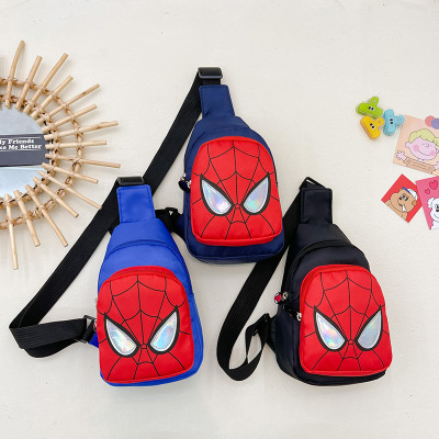 New Children's Bags Korean Style Casual Chest Bag Handsome Boy out Shoulder Bag Cartoon Girl Crossbody Small Backpack Fashion