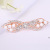 Korean Style Elegant Pearl Large Spring Clip Adult Accessory Head Clip Fashion Shiny Rhinestone Bow Hairpin