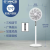 Yangzi New Electric Fan Floor Fan Remote Control Vertical Electric Fan Home Mute Office Oscillating Fan
