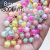 Mobile Phone Charm Phone Case Necklace Accessories Diy Acrylic Glossy Transparent Color Heart Inner Colorful Beads Medium Beads round Beads