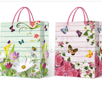 Mother's Day Valentine's Day Gift Bag Shopping Bag Flowers and Plants Paper Bag手提袋