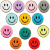 25PCs Mixed Patch Love Smile Face Computer Embroidery Patch Towel Embroidery Heart Shape Embroidered Cloth Stickers Ironing
