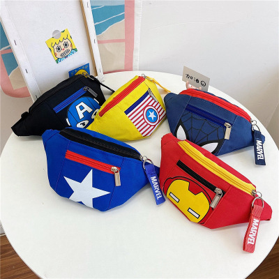 Foreign Trade New Cartoon Children 'S Pockets Trendy Cool Boys Crossbody Small Bag Handsome Boys And Girls Baby Chest Bag Wholesale
