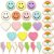 Spot Amazon Hot Smiling Face Embroidery Cloth Sticker Chenille Rainbow Patch Lightning Love Computer Embroidered Zhang Zai