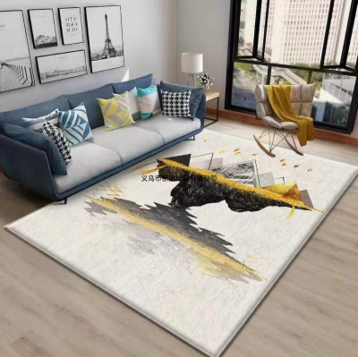 Cashmere Ink Painting Living Room Carpet Home Bedroom Balcony Coffee Table Floor Mats Plush Mat