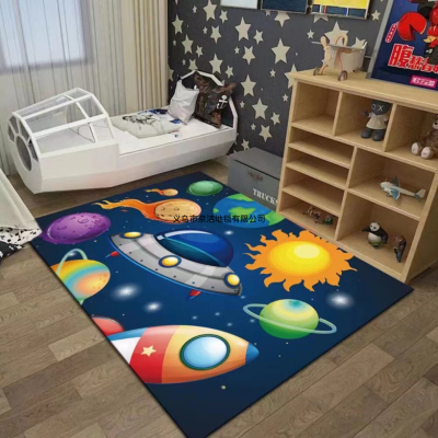 Children's Living Room Bedroom Cartoon Universe Star Carpet Home Bedside Balcony Sofa Floor Mat