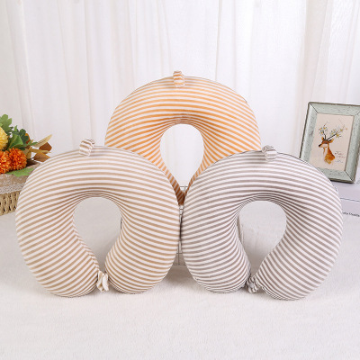 U-Shape Pillow Memory Foam Slow Rebound Neck Pillow Lunch Break Travel Afternoon Nap Pillow Logo Stripes U-Shape Pillow Wholesale