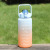 Sports Cup Frosted Gradient Kettle Drinking Water Large-Capacity Space Bottle 2000ml Outdoor Portable Pop Cup with Cover