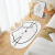 White Shaped Cashmere Cartoon Floor Mat Bedroom Bedside Long Rug Sofa Living Room Balcony Kitchen Mat