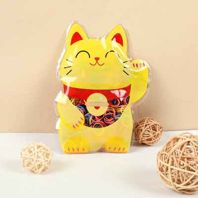 New Cat Bag Children Small Rubber Band National Trendy Style Disposable Rubber Band Strong Pull Constantly Baby Hair Rope Hair Ring