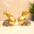 Resin Crafts Creative Lovers Rabbit Home Hallway TV Cabinet Wine Cabinet Living Room Decorations Animal Furnishings