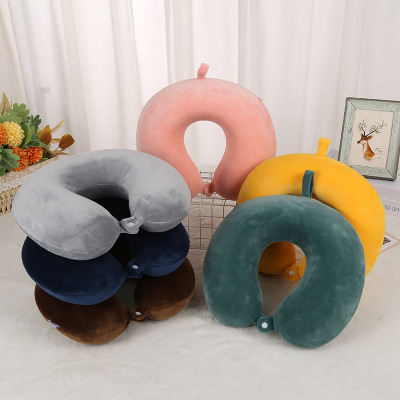 Home Office Travel Neck Protection U-Shape Pillow Adult Portable Four-Sided round Pillow Nap Office U-Shape Pillow Wholesale