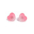 New Cartoon Love Heart Stud Earrings Gradient Candy Color Children's Ear Studs Cute Student Earrings Simple Eardrops Accessories