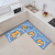 Crystal Velvet Cartoon Floor Mat Kitchen Two-Piece Set Absorbent Oil-Absorbing Non-Slip Mat Household Long Rug Mat Door Mat