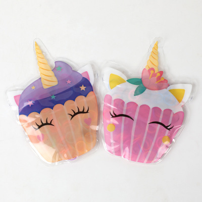 New Color Disposable Rubber Band Children's Hair Band Rubber Band Cartoon Unicorn Bag Hair Band Does Not Hurt Hair Accessories