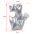 New Jewelry Ornaments Resin Crafts Portrait Art Ring Hand Touch Display Flower Arrangement Half-Body Model Ornaments